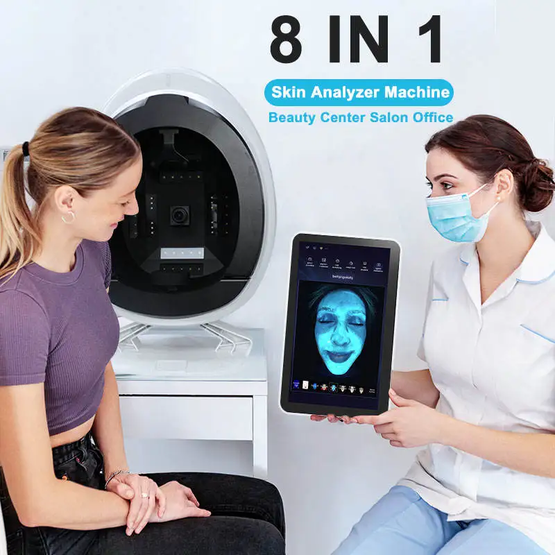 

AISIA 3D AI Facial Skin Analyzer Detection Skin Problem Diagnosis 8 Spectrum Professional Analysis Beauty Salon Equipment