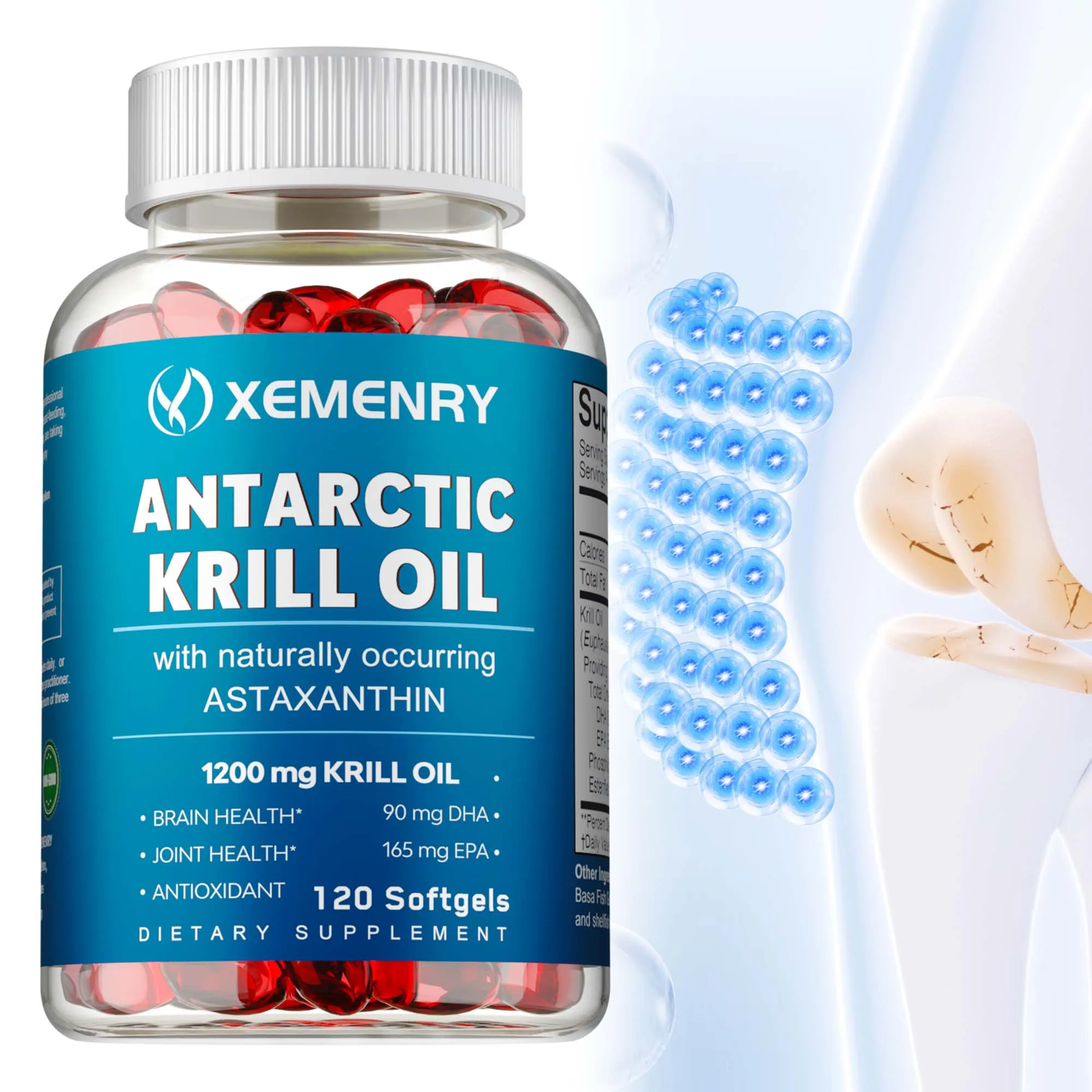 

Капсулы с маслом Антарктического криля — способствуют здоровью сердца и сердечно-сосудистых веществ, ускоряют метаболизм, поддерживают здоровье глаз и кожи