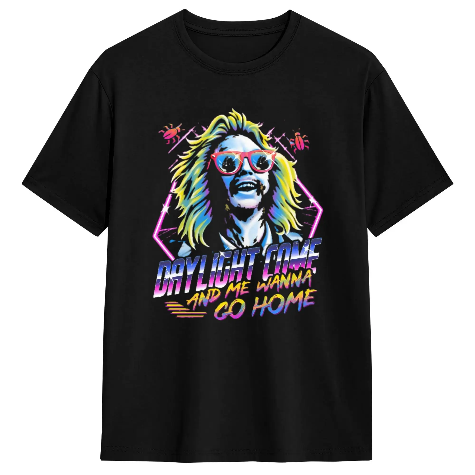 Men Women B-Beetlejuice T Shirts Its Showtime Pure Cotton Clothing Novelty Short Sleeve Round Collar Tee Shirt Original T-Shirts