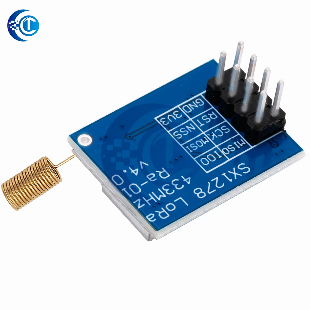 Moduł bezprzewodowy LoRa SX1278 RA-01 RA-02, wykorzystujący technologię rozszerzonego spektrum, 433 MHz, z interfejsem szeregowym SPI i anteną, przeznaczony do Arduino. — zdjęcie produktu 5