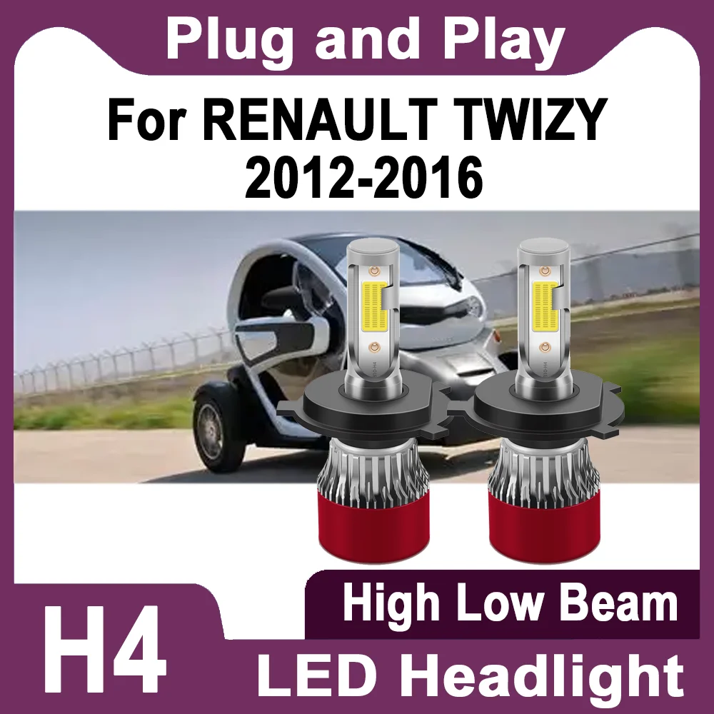 

2PCS 6000K White Turbo Auto Headlamps 30000LM High Power Car LED Headlight Bulbs 150W For RENAULT TWIZY 2012 2013 2014 2015 2016