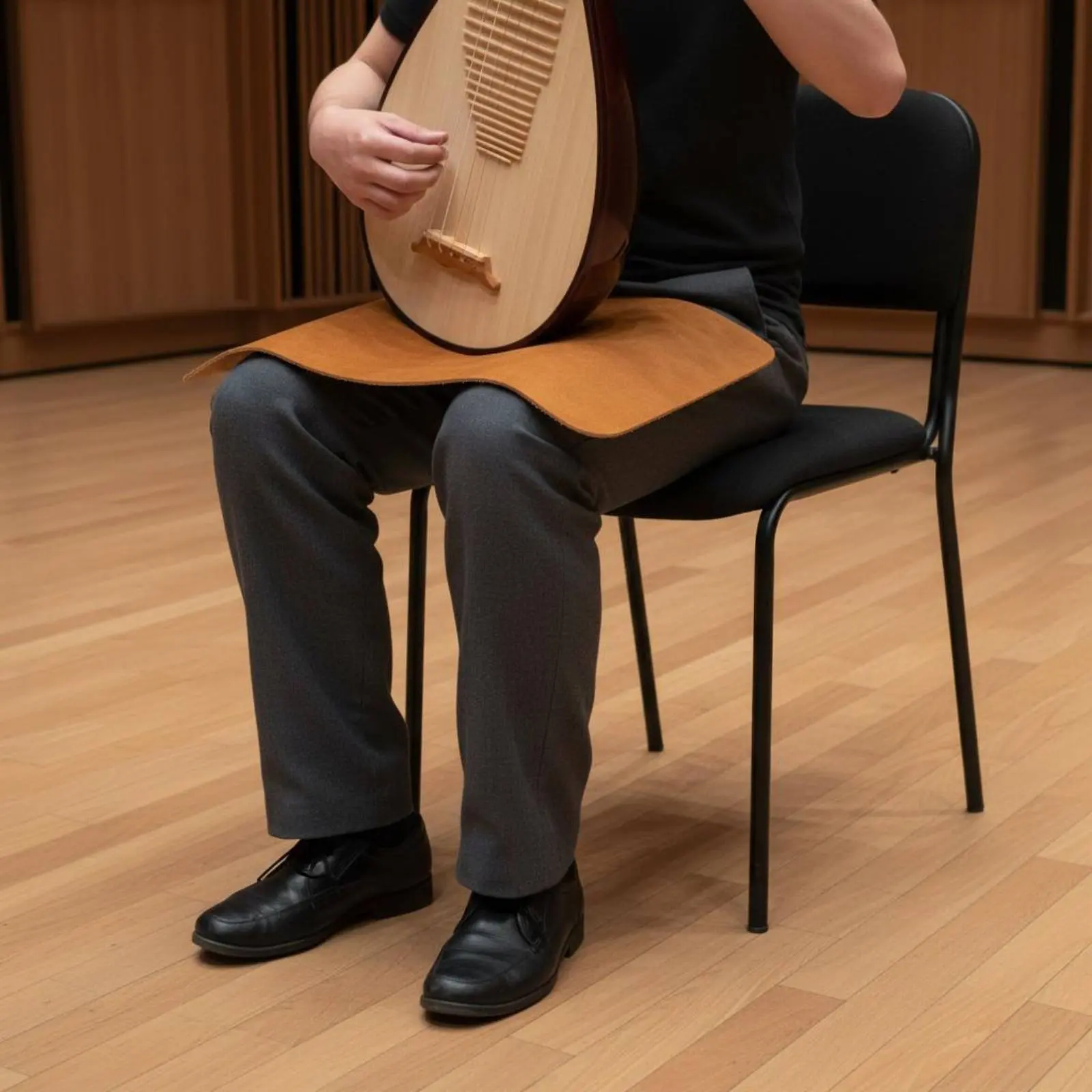 Non-Slip Instrument Pad Versatile Erhu Anti-Slip Pad Natural Leather Instrument Cloth Wear-Resistant Lightweight