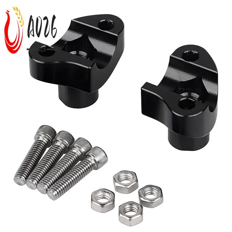 

A026-Black 1In Handlebar 1 1/2In Risers For Dyna Softail Sportster XL 883 1200 Parts