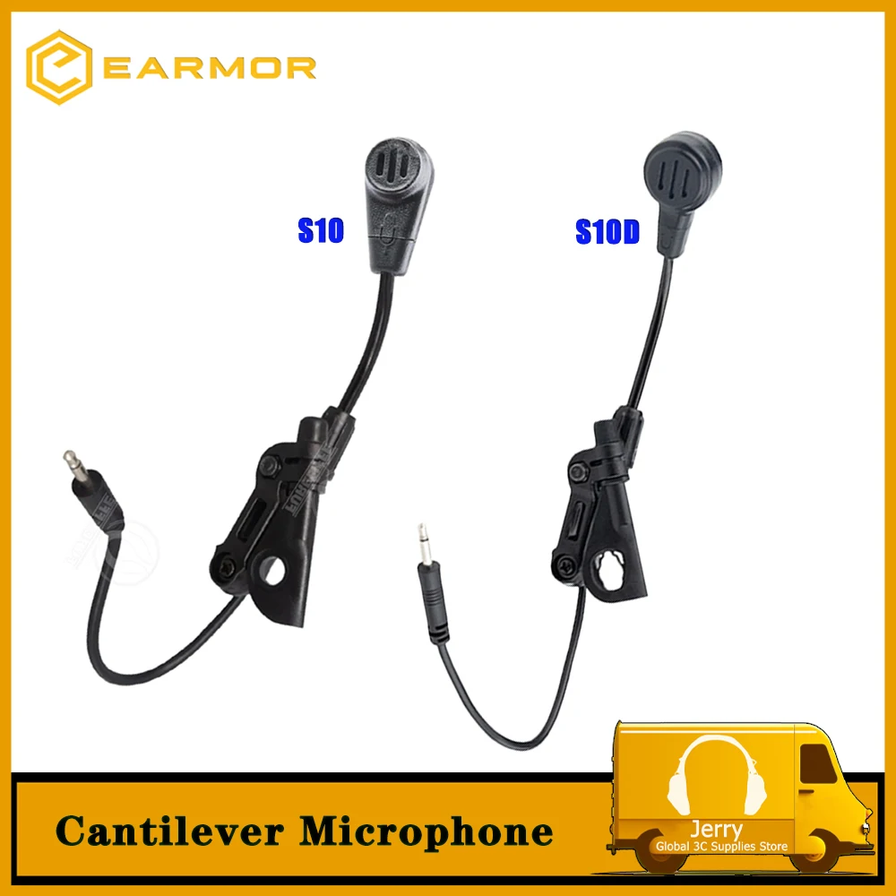 EARMOR 캔틸레버 헤드셋 마이크 시리즈, 전술 통신 노이즈 캔슬링 헤드폰 교체용, M33, M32H, M32X, M32N