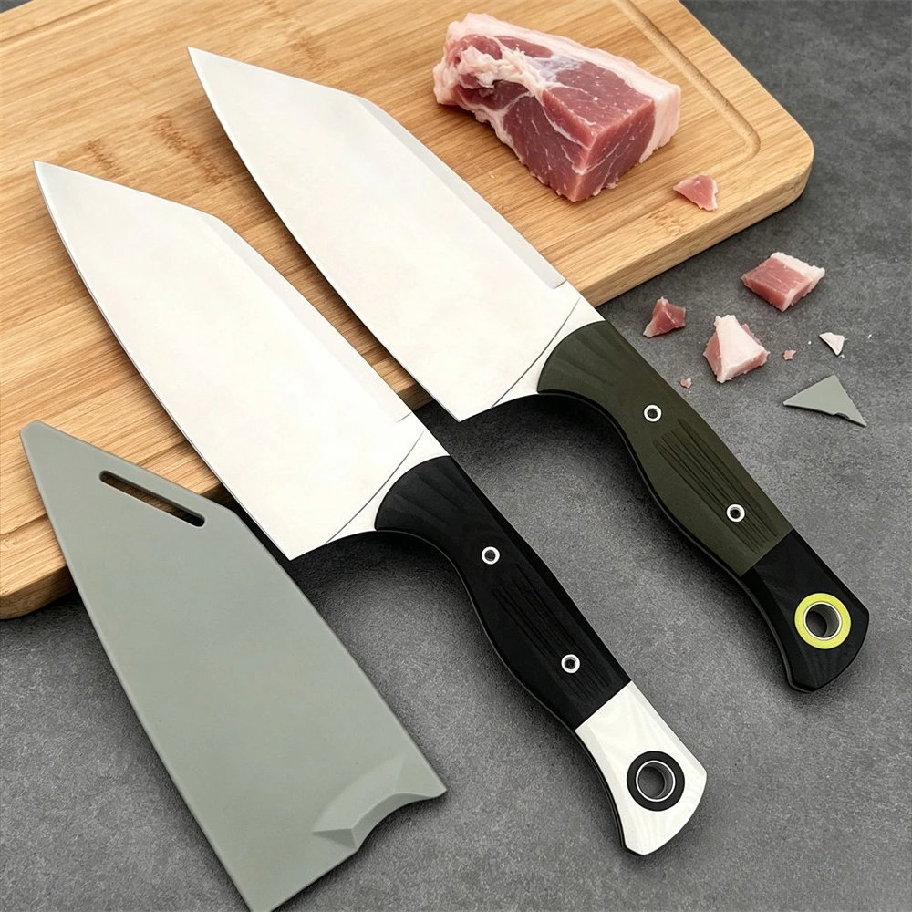 outdoor-edc-fixed-blade-knife-4010bk‑01-full-tang-construction-d2-steel-blade-g10-handle-camping-hiking-hunting-tool