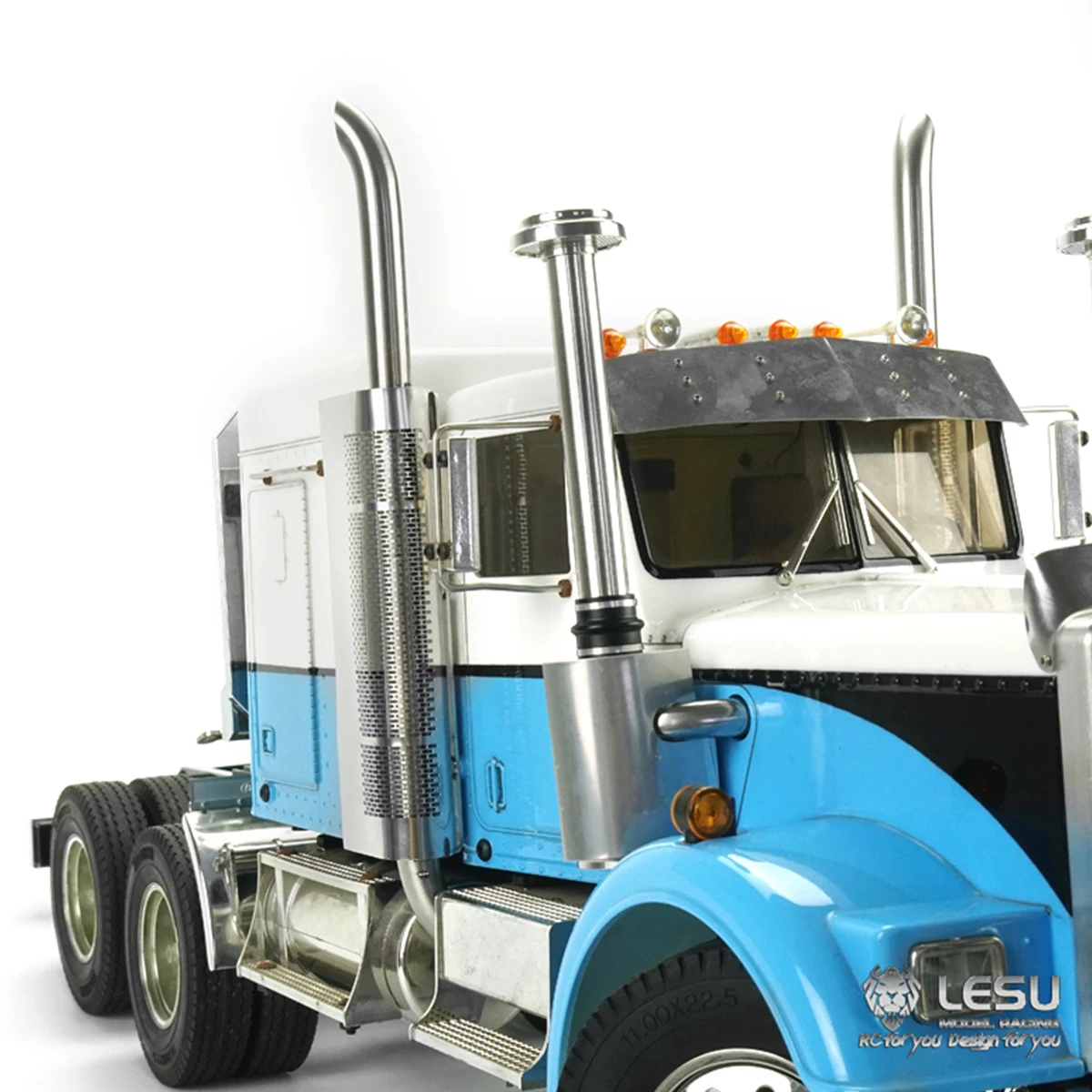 LESU 模擬煙突排気管 GW-K018 アメリカントラックスタイル 1/14 タミヤ RC トラクタートラックキング DIY アップグレードアクセサリー用