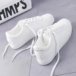 Women's Vulcanize Shoes White Shoes Women Running Spring Autumn Fashion Breathable Lace-Up Casual Sneakers Zapatos De Mujer