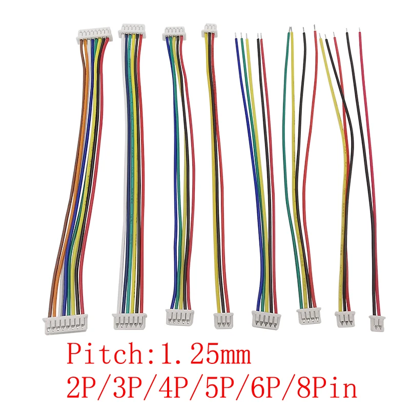 10PcsMiniJST1.25mmPitchConnectorDouble/Singleended2/3/4/5/6/8PinJST1.25mmPlugwith28AWGWiresCable10/15/20/30CM-AliExpress13