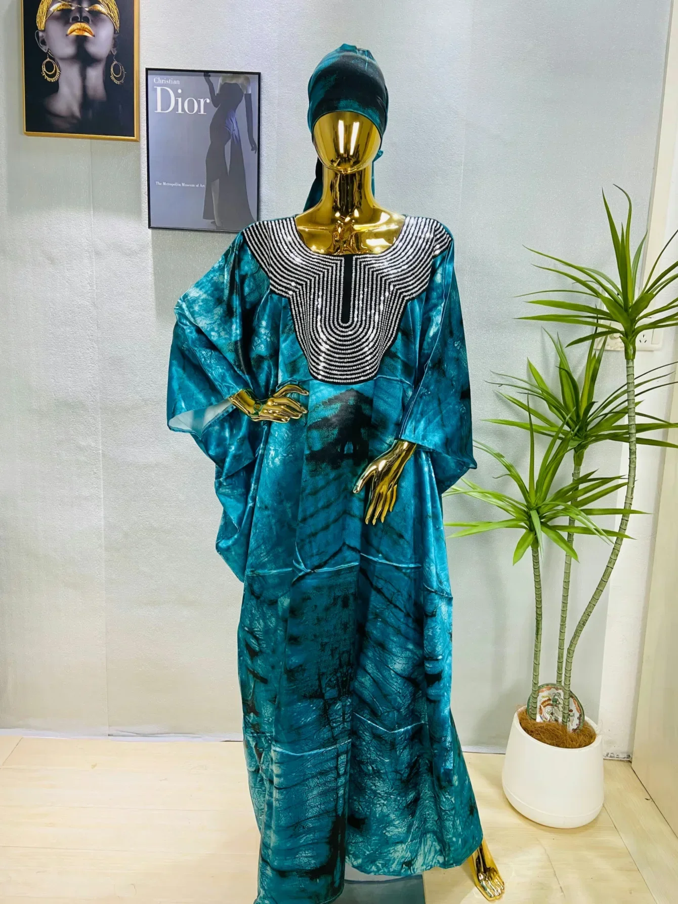 

Customized African Dresses for Women Plus Size Africa Clothes Dashiki Ankara Sequin Outfit Gown Kaftan Muslim Wedding Party Long