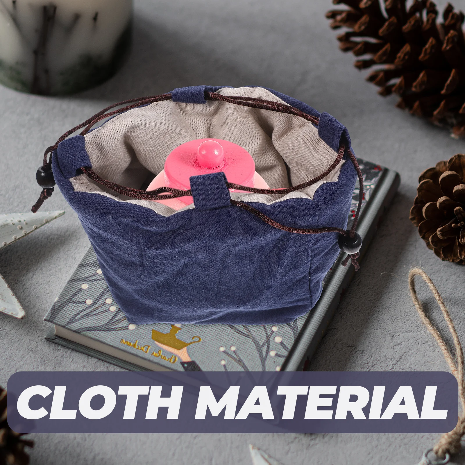

Tea Set Cloth Bag Vintage Storage Pouch Portable Travel Chinese Traditional Teapot Handmade Practical Premium Material
