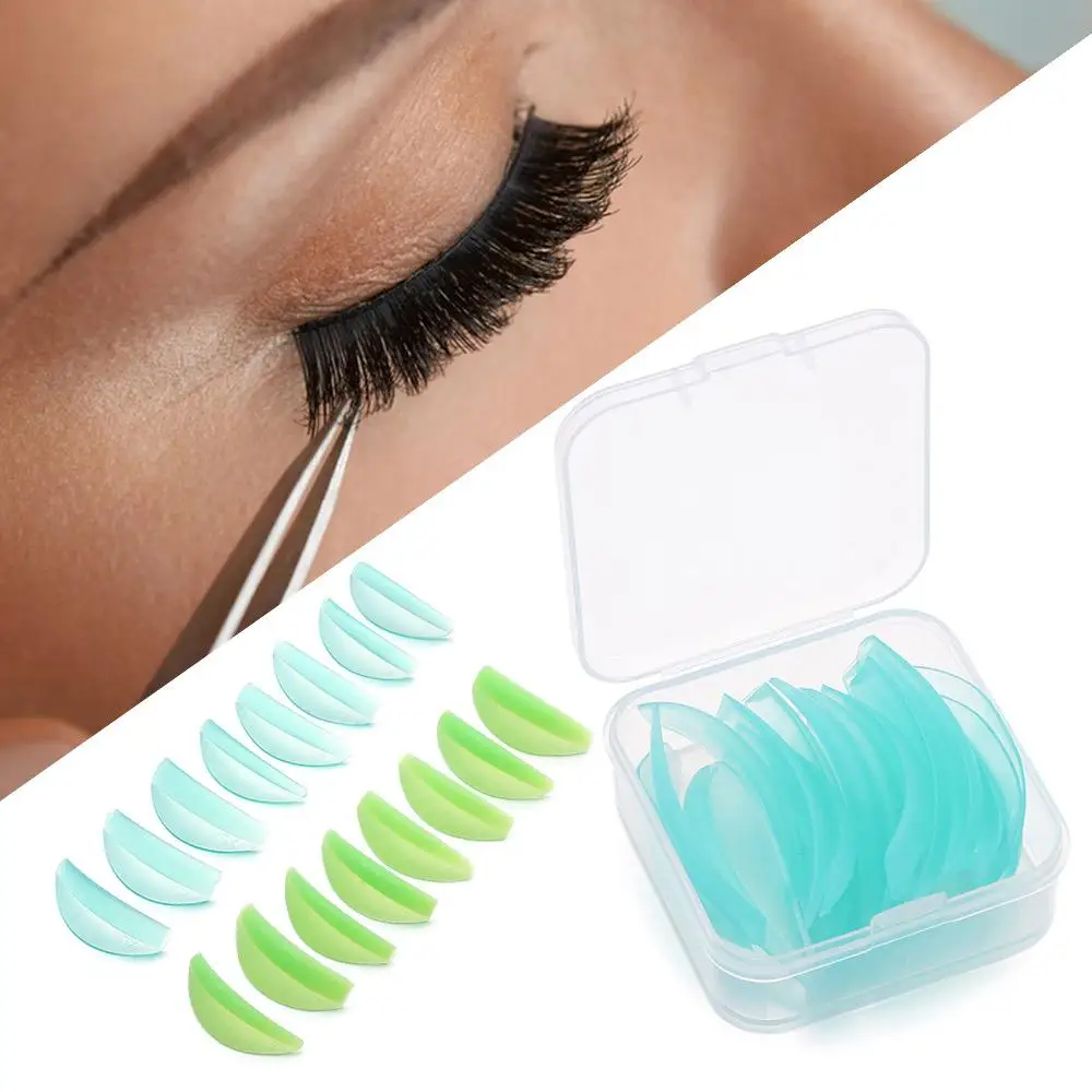 8 Paar Make-Up Accessoires Siliconen Wimper Perm Pad Herbruikbare Wimper Lifting Kit Lash Perming Krultang Applicator Tools