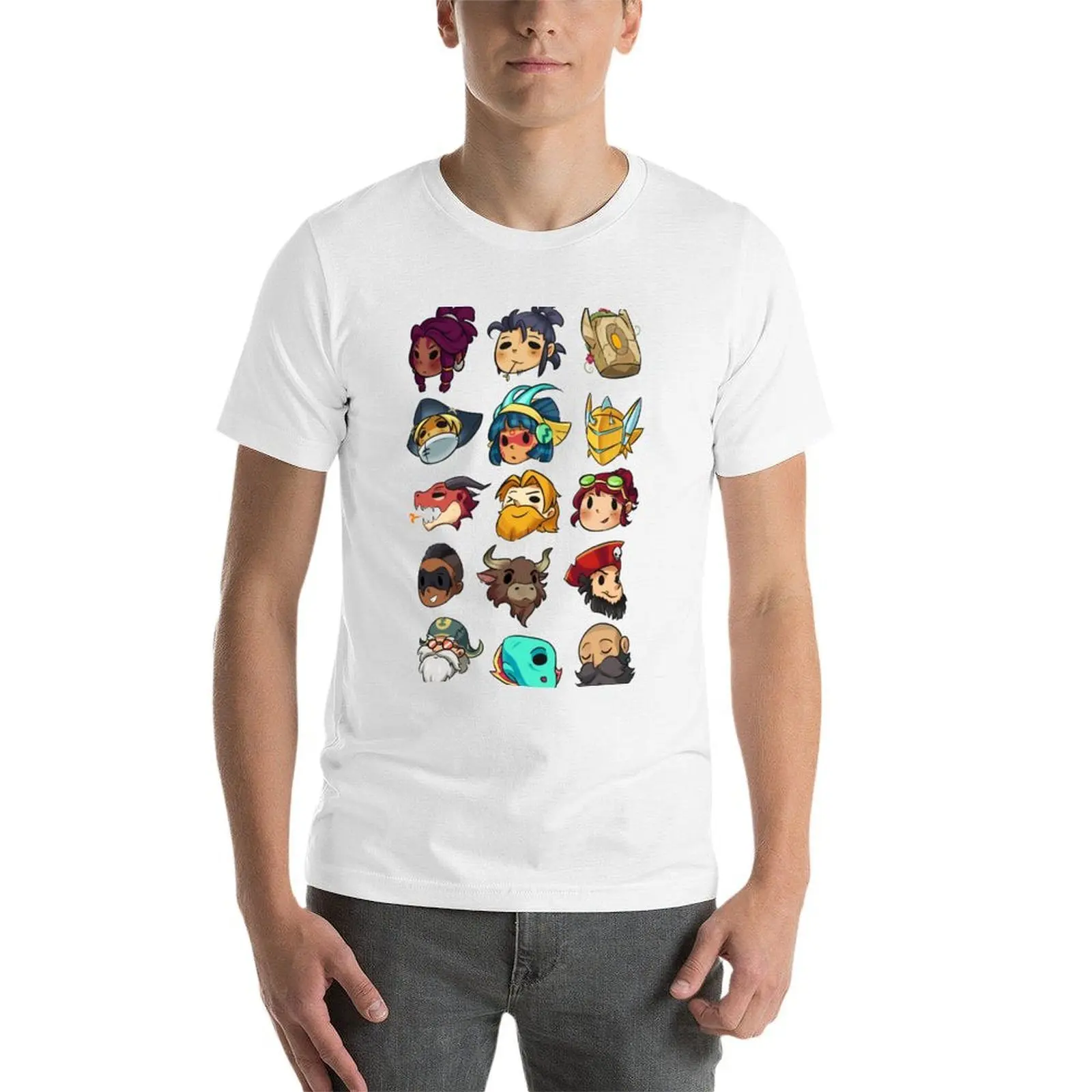 Brawlhalla Legends مجموعة 1 من 2 تي شيرت مضحك تي شيرت الظلام الفكاهة الأسود القطن تي شيرت عادي للرجل حزمة تي شيرت