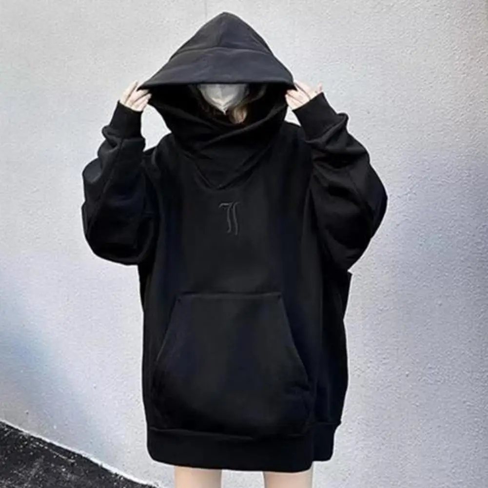 Hoodie pria, Chic Hoodie pria bertudung tetap hangat Turtleneck leher musim dingin