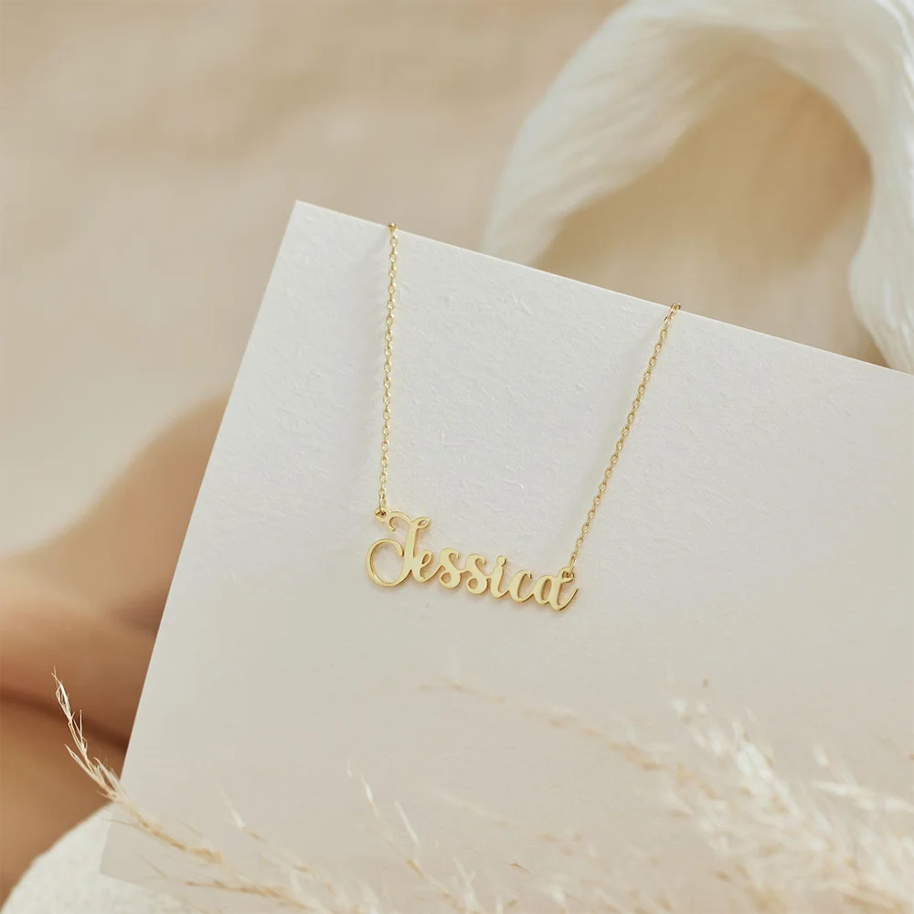 Wholesale exquisite name necklaces, personalized children's name necklaces, birthday gifts for her, holiday gifts