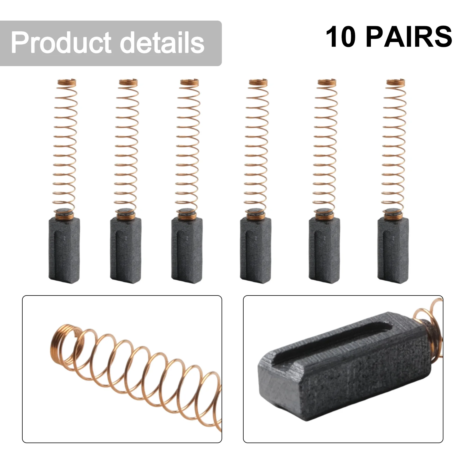 

Life Work Carbon Brush Triac S Motor Brush 14mm * 6mm * 5mm Easy To Use High-quality Materials For Hot Air Welding