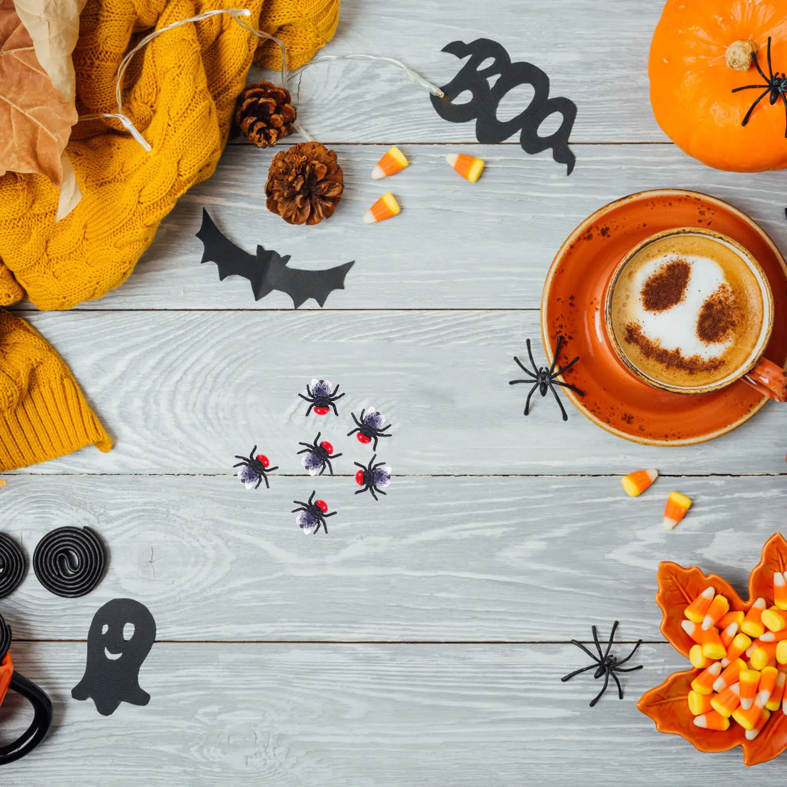 

50Pcs Fake Insect Prop Realistic Look Great for on Floor Furniture Cabinet Prank Tool Holiday Party Entertainment Fun