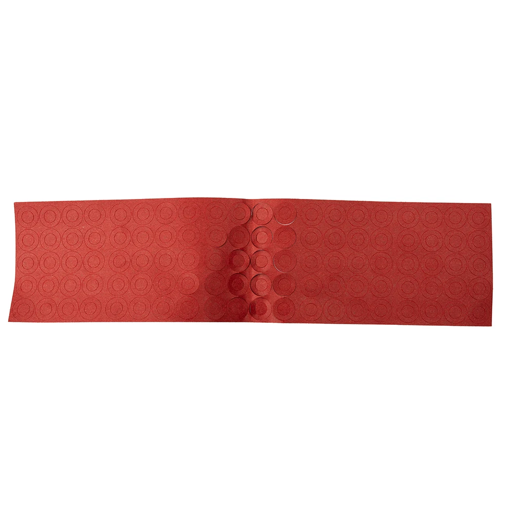 

200Pcs Lithium Battery Insulators Adhesive Paper Hollow Insulating Gasket For-18650 Highland Barley Paper Single Red