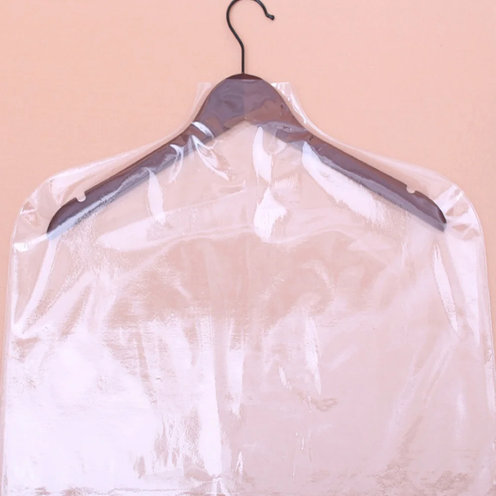 

6Pcs Heavy-Duty Dust-Proof Garment Bags Clear Hanging Clothes Covers Reusable Wardrobe Storage Pouches for Suit Coat Protection