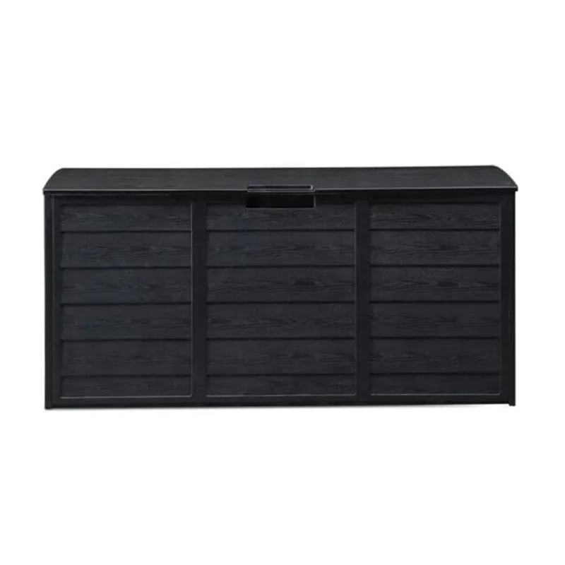

65 Gallon Garden Large Plastic Deck Storage Shed Box Toolbox Miscellaneous Storage Organizer with Yard Wheel Locks