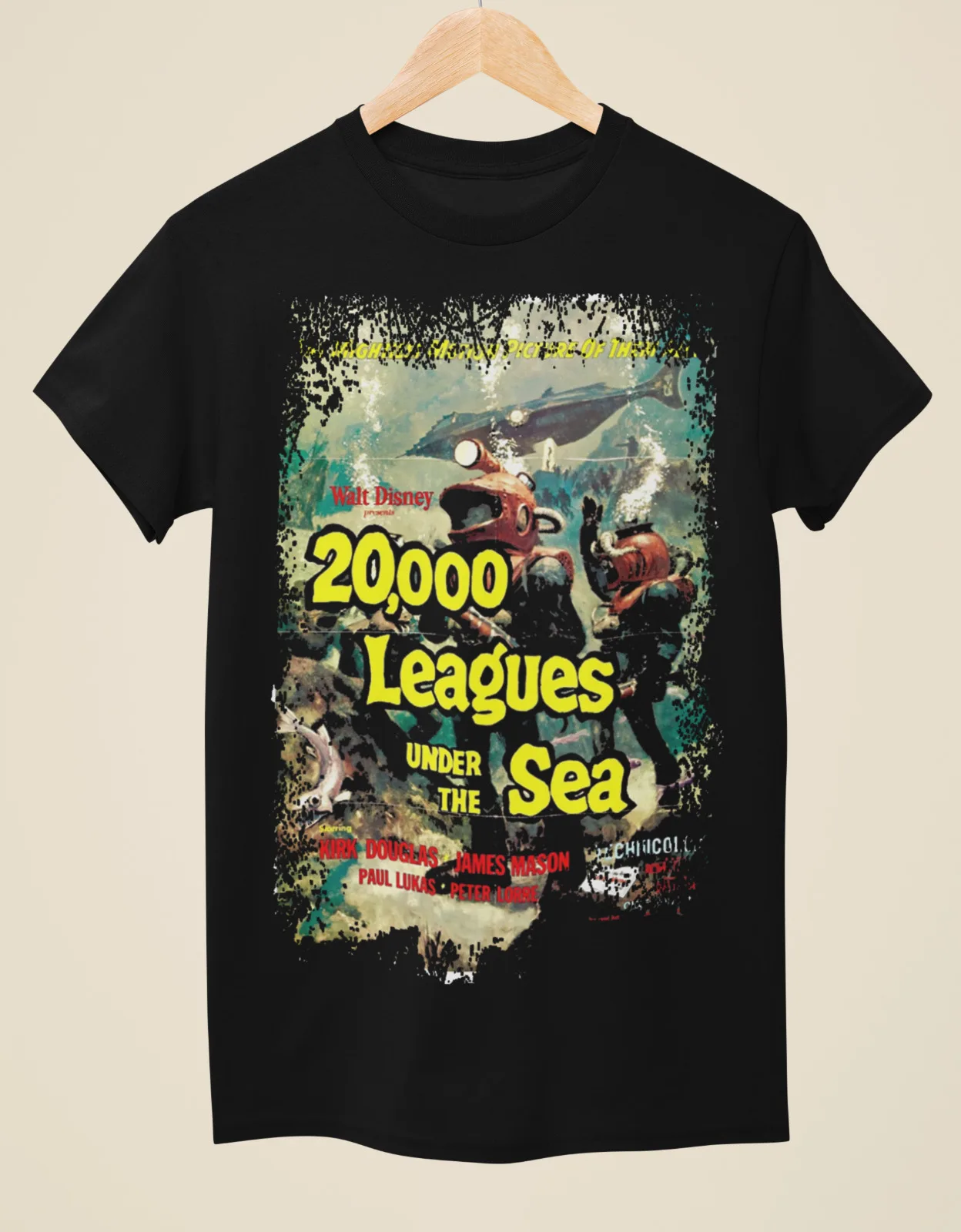 

20,000 Leagues Under the Sea (1954) - Movie Poster inspired Unisex Black T-Shirt