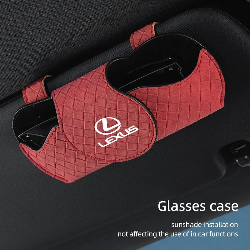 

Car Interior Glasses Clip Auto Sun Visor Sunglasses Holder For Lexus GS IS LS500h ES260 ES300h RX350h NX260 UX260 LM LC RZ450e
