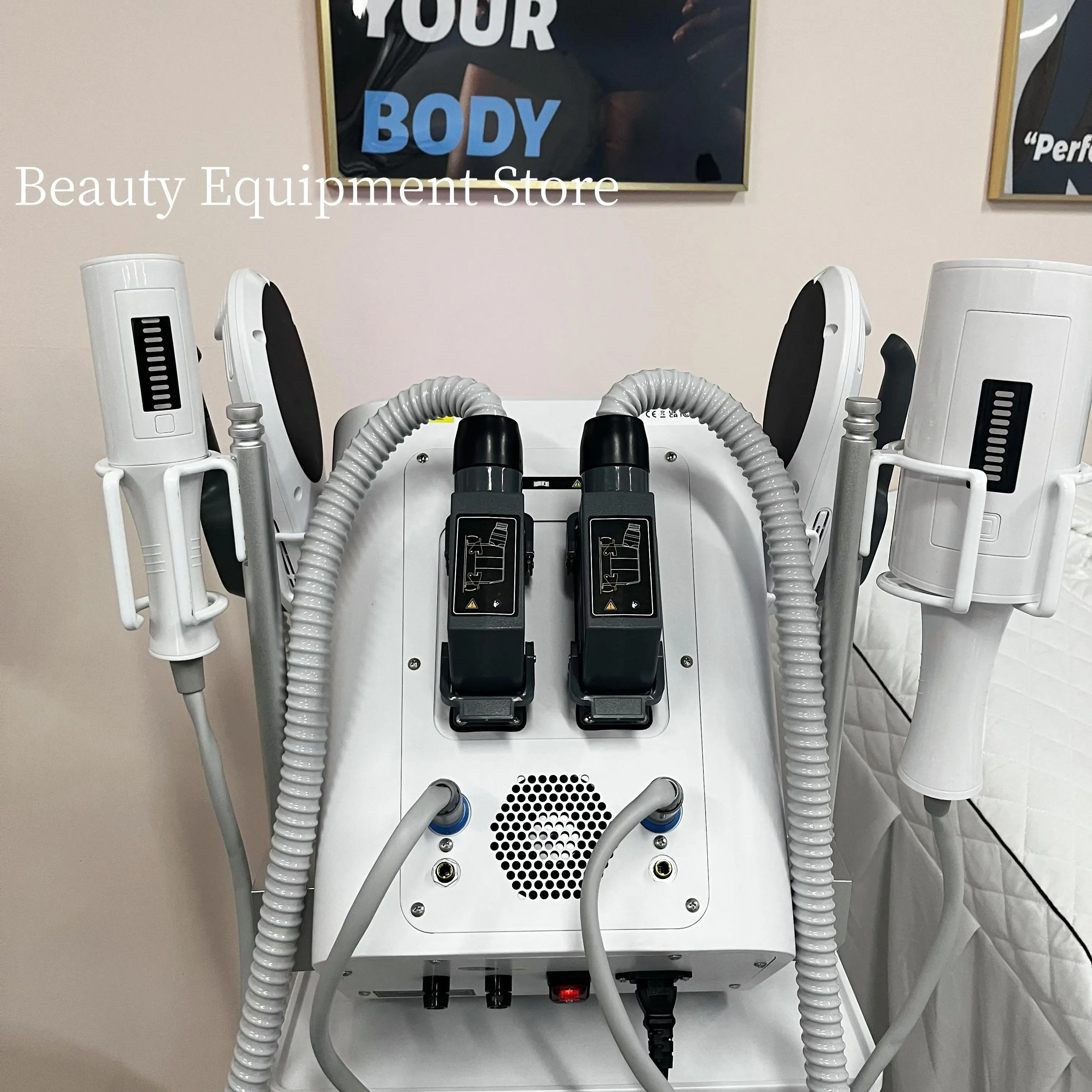 

6500W 200HZ Roller EMS Body Sculpt Machine RF Sculpting Weight Loss Electromagnetic Slimming Muscle Stimulation Massager MYOslim