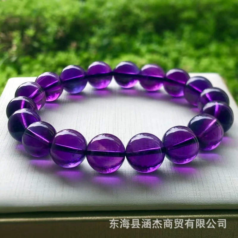 

Natural Brazilian Violet Amethyst Bracelet Transparent Men And Women