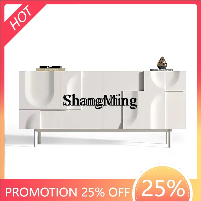 

ZYY легкий роскошный современный простой кремовый стиль, обеденный боковой шкаф для обуви на крыльце, встроенный домашний шкафчик