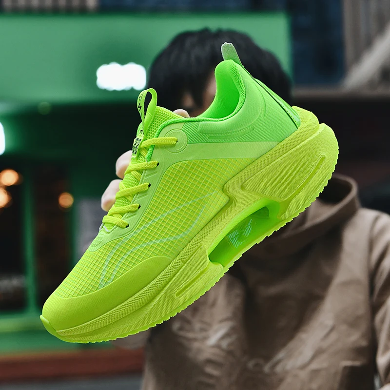 

Men's Shoes Breathable All-match Mesh Shoes Casual Sports Trendy Shoes Men's All-match Wear-resistant Running Shoes for Men