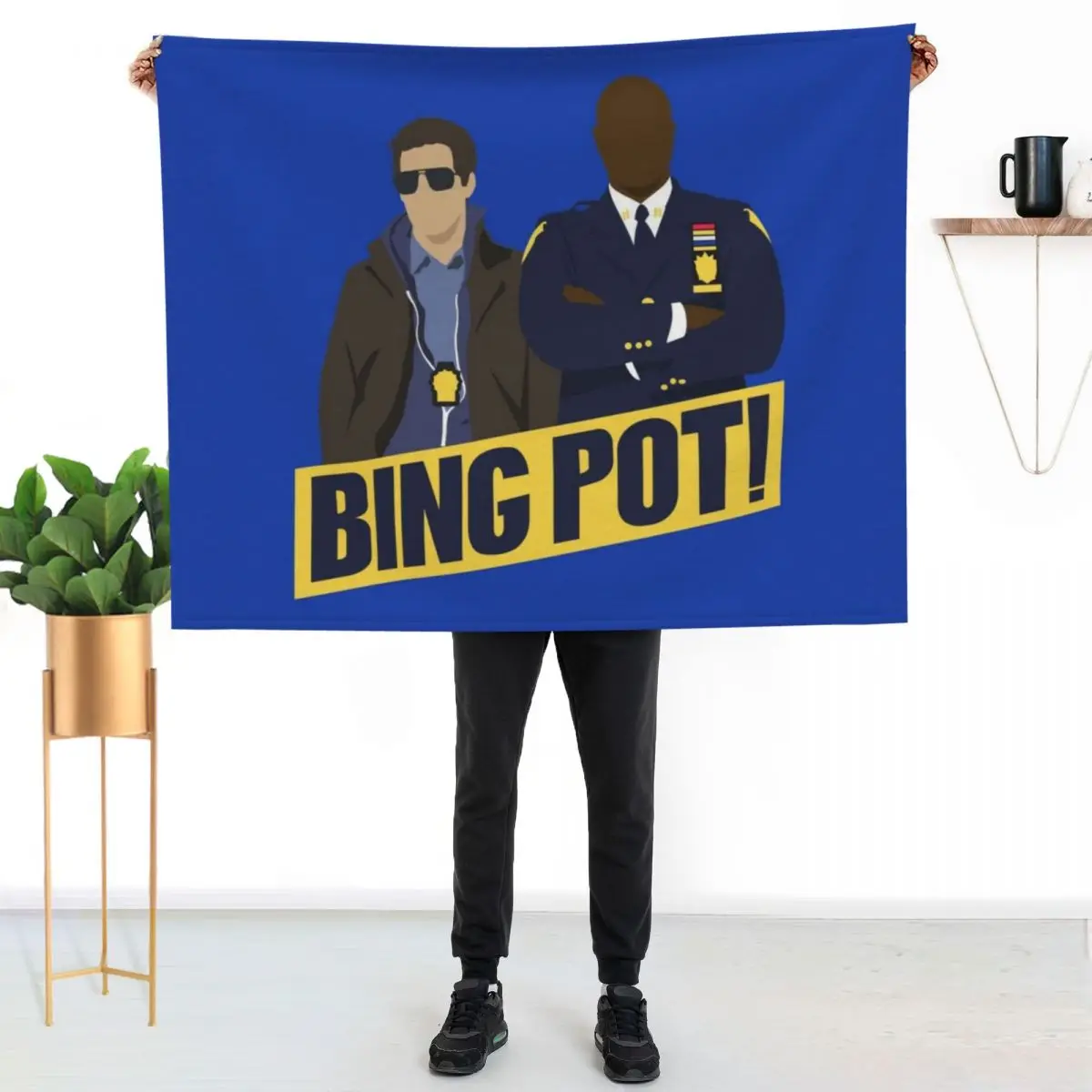 Bing Pot! Throw Blanket Luxurious Soft Fuzzy Blanket for Sofa Bed