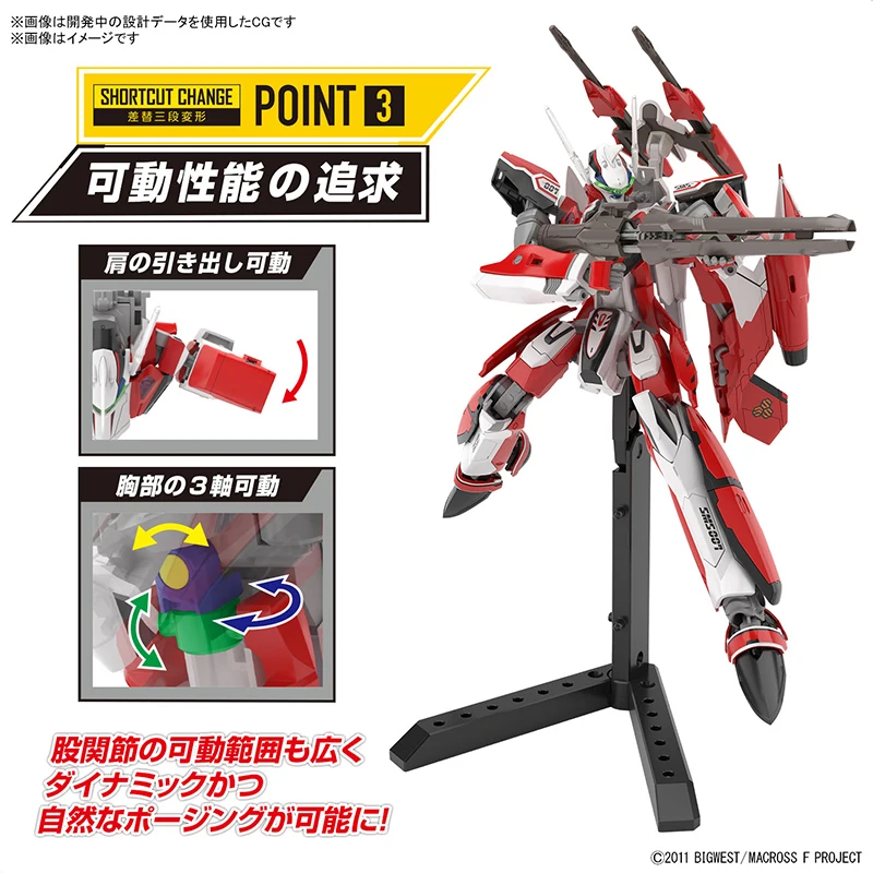 Bandai Original Genuine GUNDAM HG MACROSS PLUS YF-29 YF-21 YF-19 Anime  Use Collection Action Figure Model Toys Ornaments