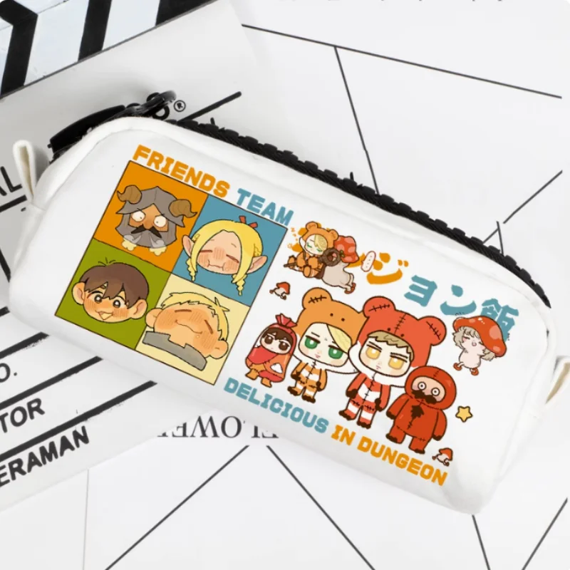 

Anime Delicious in Dungeon Pencil Case Oxford Canvas Storage Bag Pencil Box Pencilcase School Pen Bag 2529