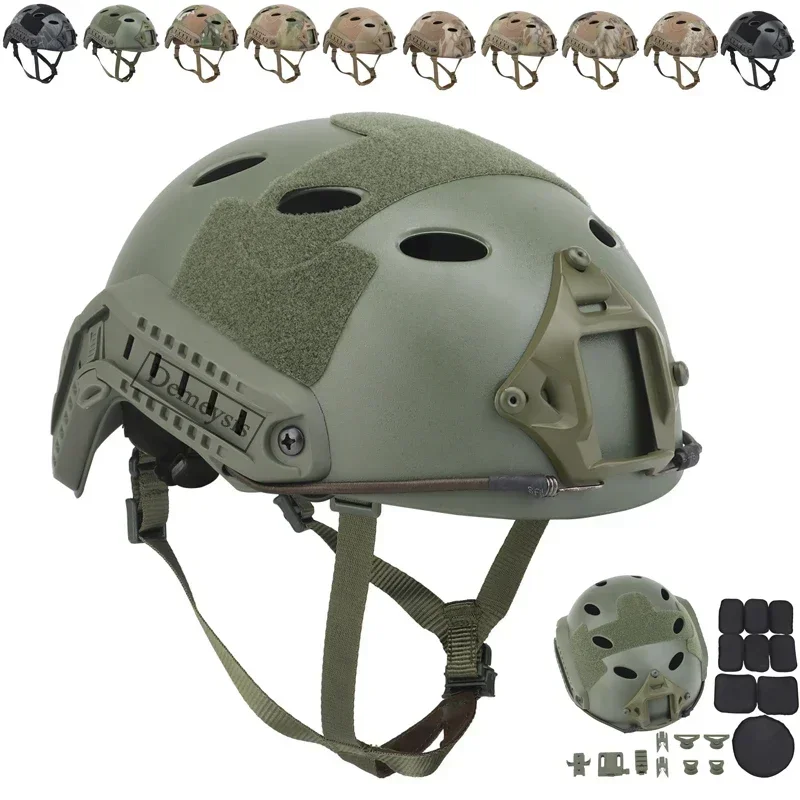 Tactical Helmet Fast PJ Type Airsoft Paintball Shooting Wargame Helmets CS Game Combat  Protective Gear Roller skate shoes Maap