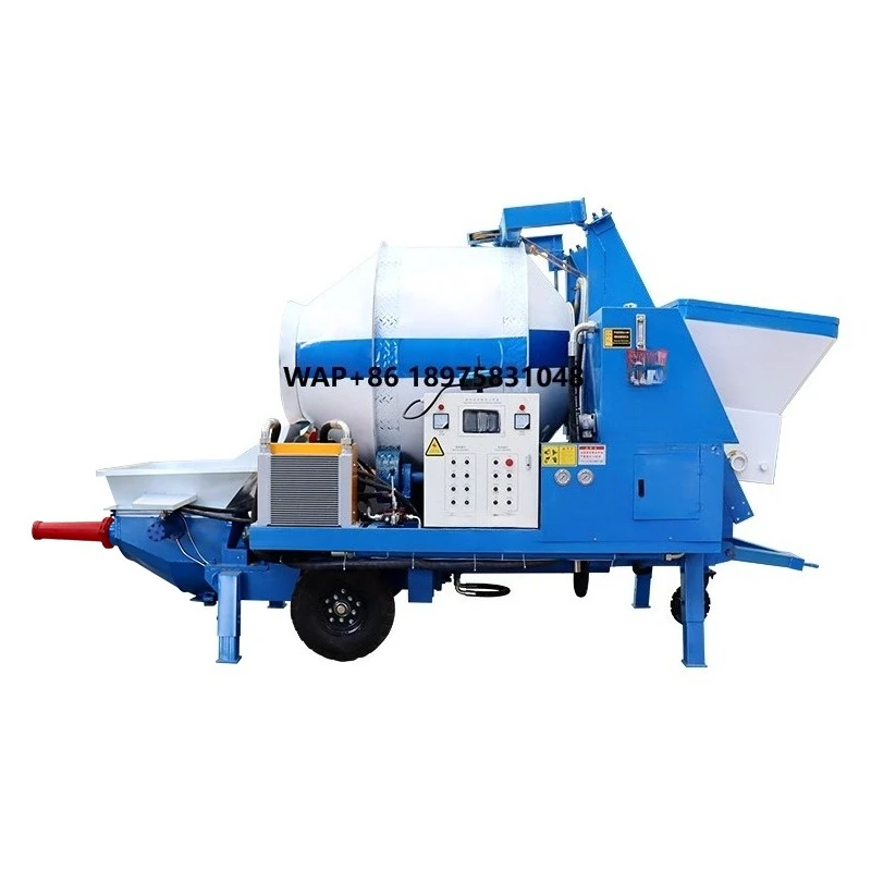 Self-installed concrete mixer with pump, the best-selling concrete mixer with pump, concrete mixer with pump