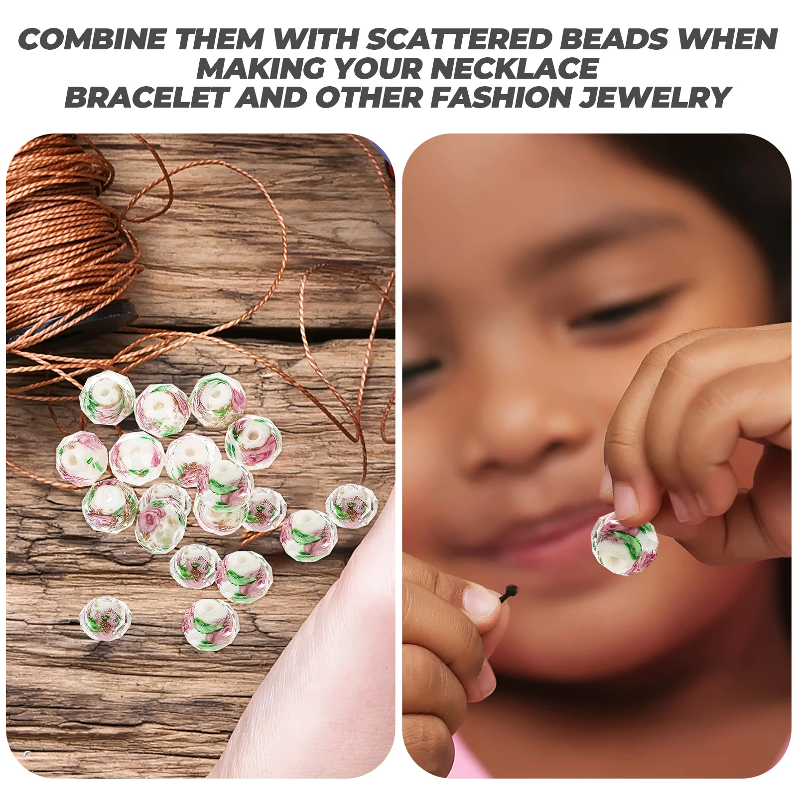 

40 шт. свободные для изготовления ювелирных изделий Diy Craft бусины-разделители браслет ручной работы ожерелье Декор лазурный камень стеклянные бусины