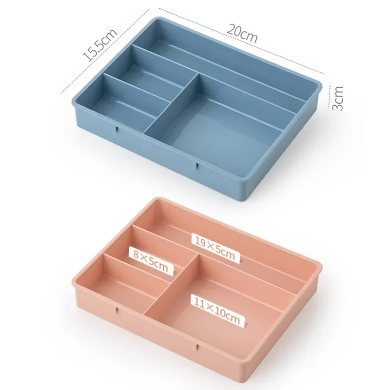 Multi-Layer Stackable Drawer Organizer for Makeup, Jewelry & Stationery - Transparent Desktop Storage Case with Dustproof Design