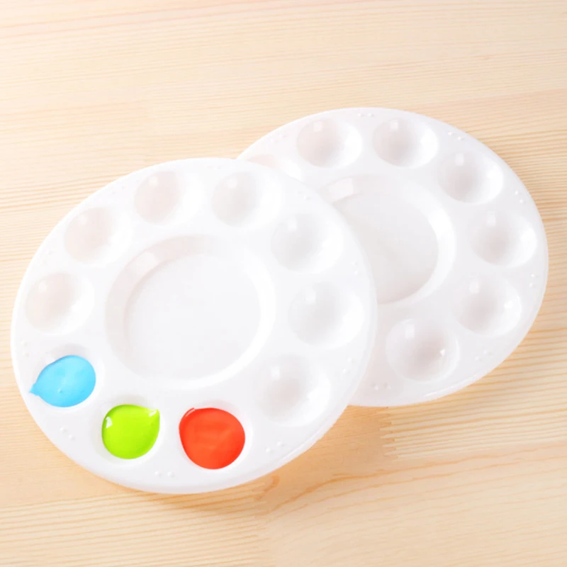 Tavolozza 10 Griglia Vassoio per pittura artistica Artista Acquerello Tavolozza di miscelazione in plastica Forniture