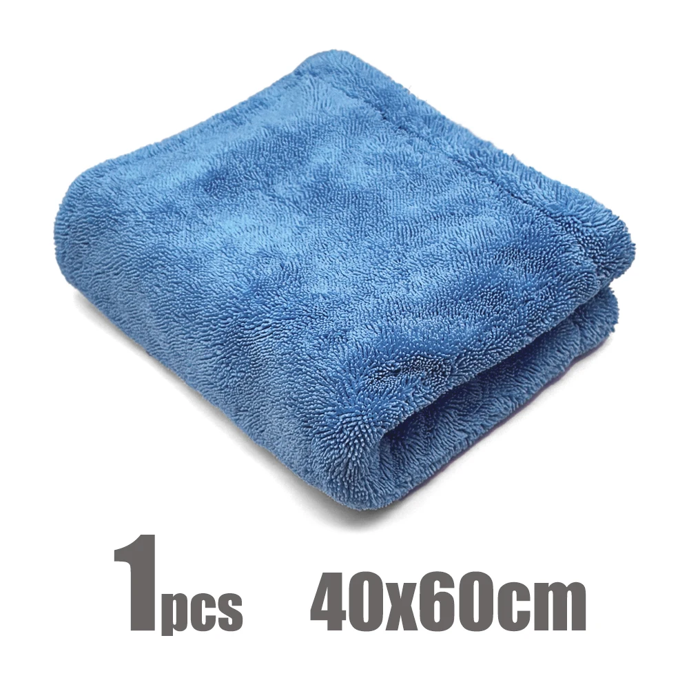 AUTOBRIGHT Premium 1300gsm Microfiber Autohanddoek 40*60cm 60*90cm Dikke Zachte Eén Veeg Drogen Professionele Autopoetsdoek gereedschap