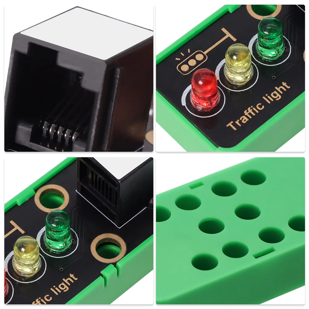 3/5 قطعة KIDSBITS وحدة المرور LED الجذعية اللبنات الإلكترونية لمشاريع Arduino UNO/MEGA2560 صانع البخار مكونات ذاتية الصنع