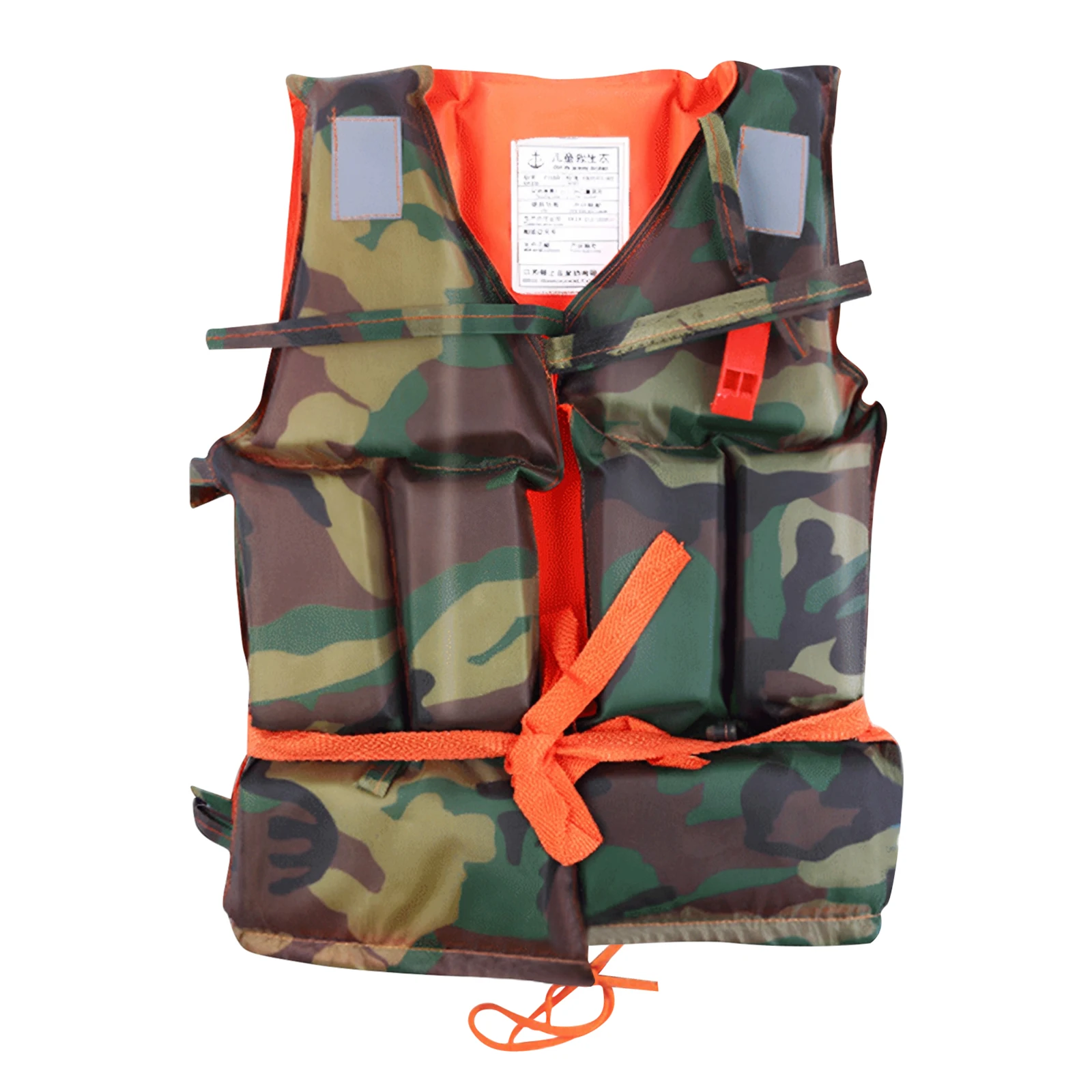 Oxford Fabric Safety Life Vest Seawater Erosion Resistance Water Buoyancy Jacket Water Sports Survival Vest for Skiing Driving