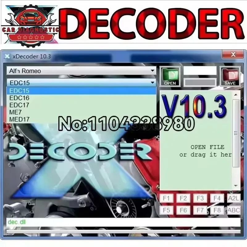 

2025 Xdecoder 10.3 with Keygen DTC Remover Crack DTC OFF Delete Software Full Verison for Hyundai/VAG EDC15 EDC16 EDC17 Xdecoder