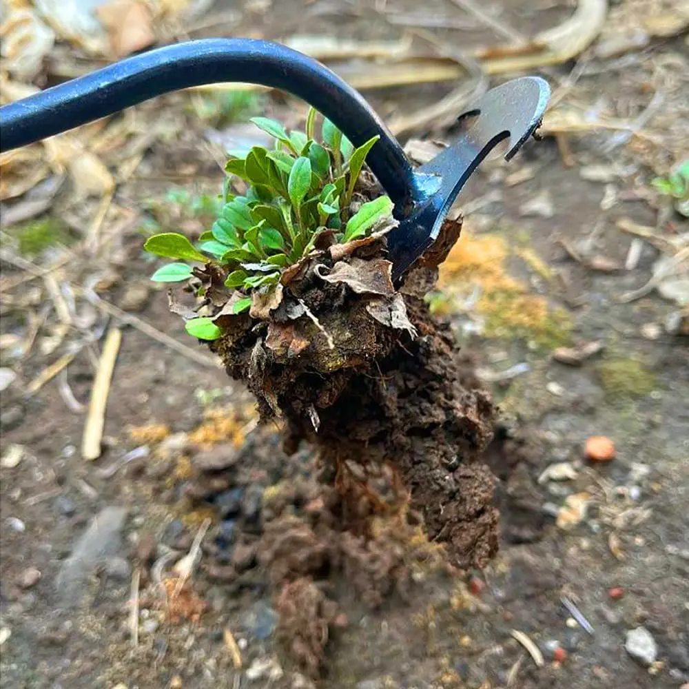 Mangan Stahl Garten Weeders Gras Verwurzelung Lose Boden Hand Jäten Entfernung Puller Gartengeräte Multifunktionale Weeder