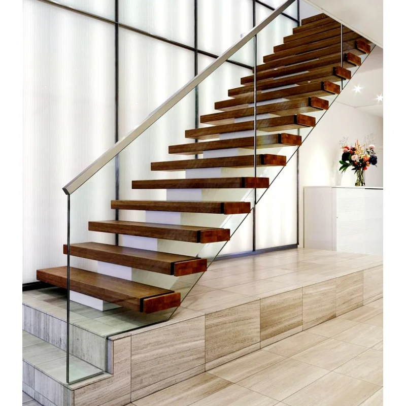 custom.Customized Stair Modern Floating Straight Stairs