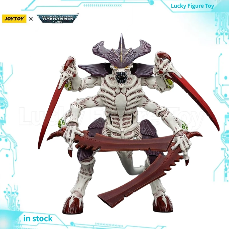 

【Original】JOYTOY 1/18 Action Figure Warhammer 40K Tyranids Hive Fleet Leviathan Tyranid Warrior with Boneswords Model Toy Gifts
