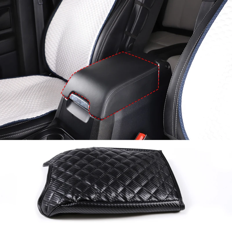 

Car Interior Accessories Two Style of Center Armrest Box Cover Protective Leather Cover Fit For Land Rover Discovery 4 2010-2016