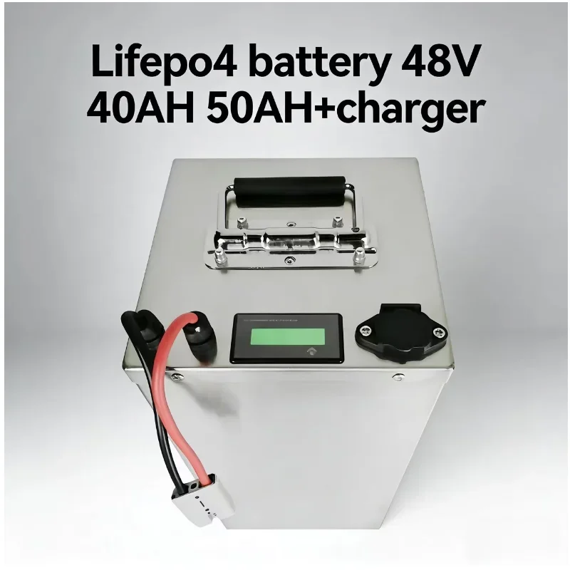 

Bluetooth BMS APP Control 48V 40Ah/50Ah LiFePO4 Battery 3000W Golf Cart Camping All-Scenario Power Solution
