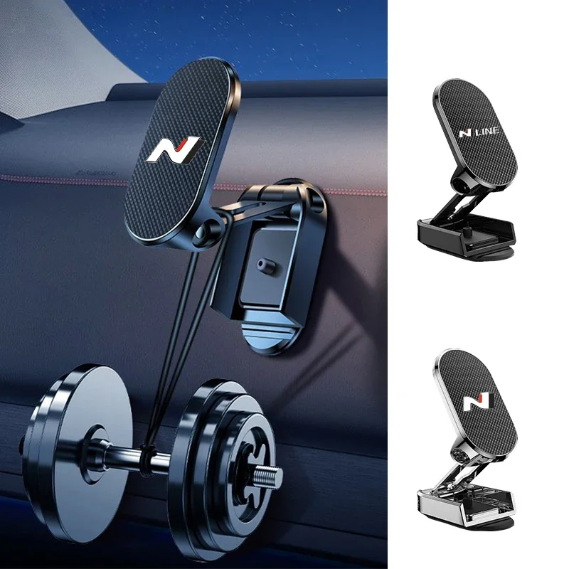 Suporte Magnético para Celular Automotivo com Ímã para Smartphones, Celulares e GPS - Compatível com Hyundai N, N Line, Logo, Accent, Tucson, i20, i30