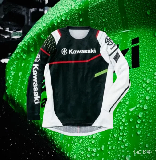 

Kawasaki Motorcycle Racing Team Men T-shirt Long Sleeve Spring Autumn Women Tee Shirts 2025 New Sports Clothes Tops