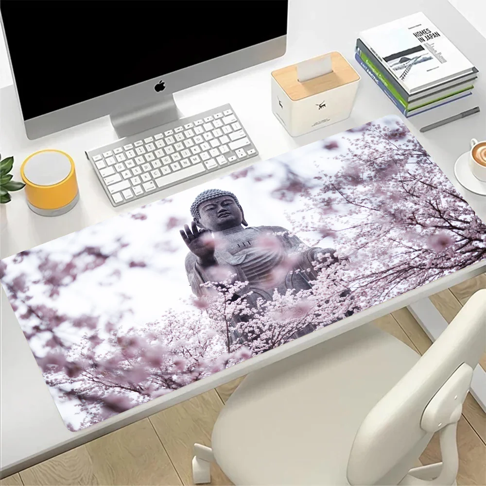 Gautama Buddha Budha Large Mouse Pad Gaming Mousepad PC Gamer Computer Office Mouse Mat Keyboard Mat Desk Pad Laptop Mausepad