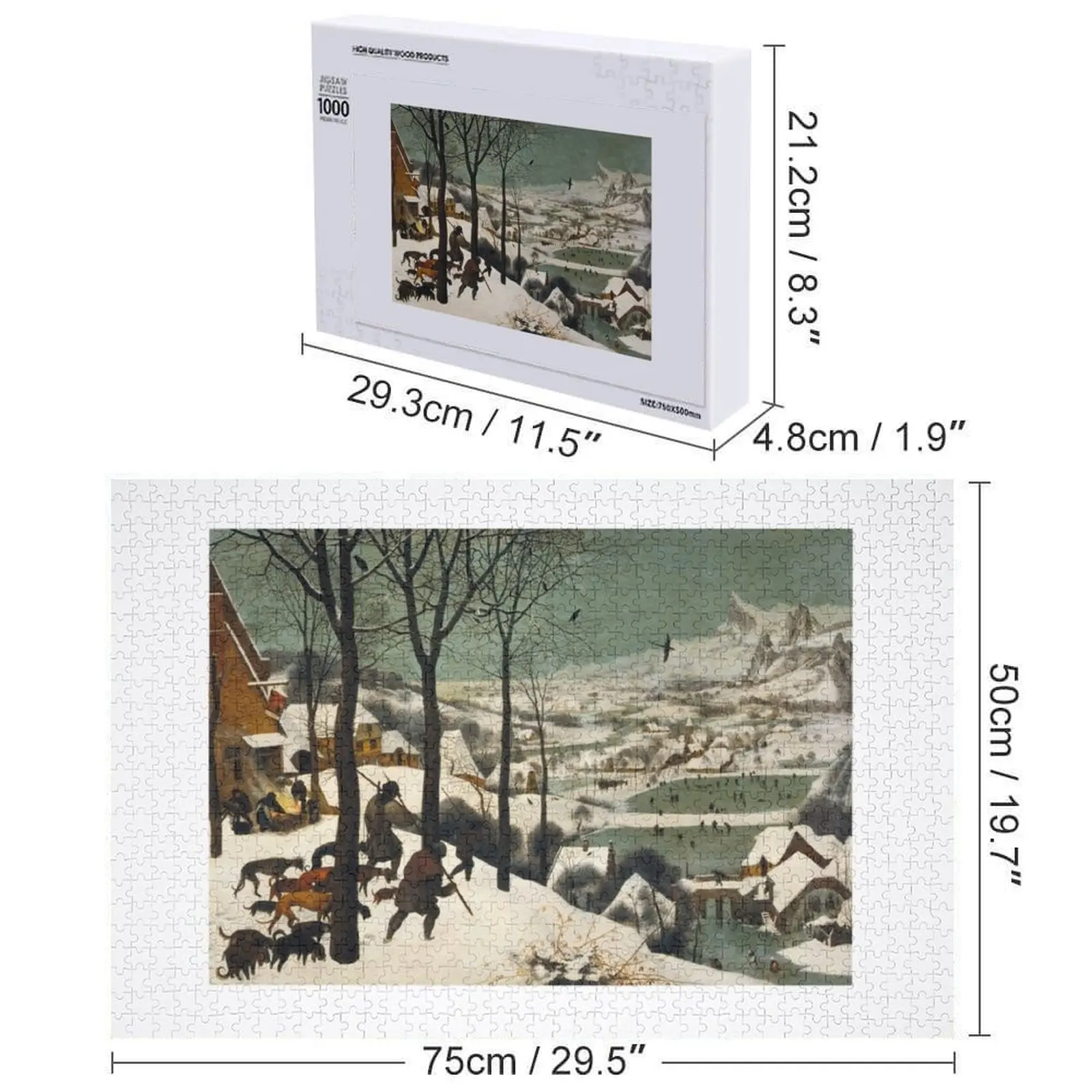 Питер Брюгеля Старший - Возвращение охотника Пазл Аниме Деревянный декор Картины Пазл